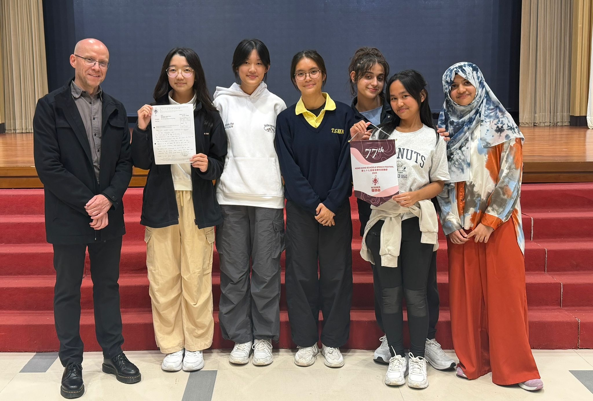 Winners of the 77th Hong Kong Schools Speech Festival’s Rehearsed Original Scene